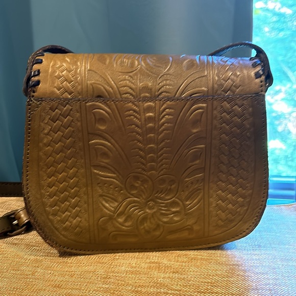 Patricia Nash Green Crossbody Saddle Bag - Picture 2 of 6